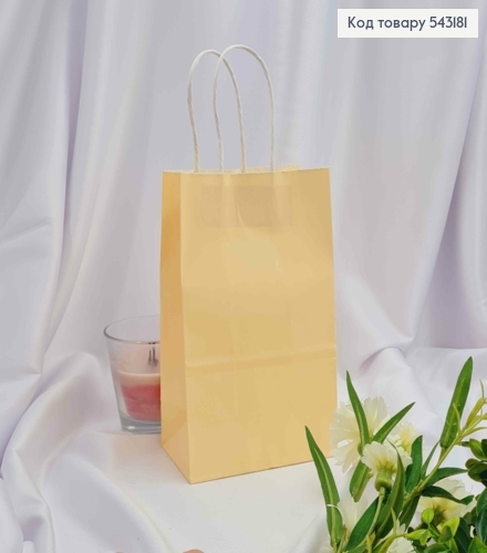 Пакет крафтовый 13*21*8см Бежевый 543181 фото 1