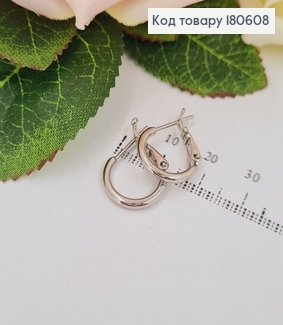 Сережки родование кольца 1.2см толщина 3мм Xuping 180608 фото