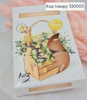 Аромасвічка таблетка BISPOL Класичні квіти  6 шт/4 годин, 15-336 330003 фото