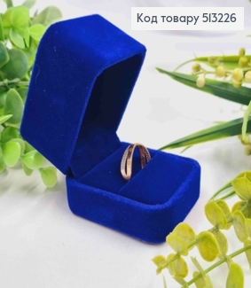 Коробка велюр, квадратная с тиснением, 6*5*4,5см, темно-синего цвета. 513226 фото