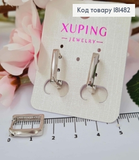 Сережки родовані Квадратні грановані, довжина 1,5см, Xuping 181482 фото