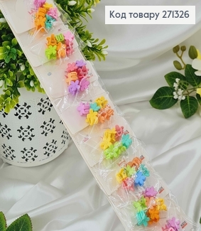 Заколки крабики (1,2см) детские (60шт) "Цветок малыша" в ассортименте 271326 фото