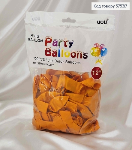 Воздушные шары латексные, РУДИ, 12'' UOU, 100шт/уп 575317 фото 1