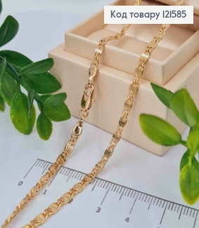 Цепочка Улиточное плетение, ширина 3мм, длина 50см, Xuping 18K 121585 фото