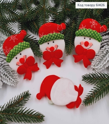 Шитая игрушка на елку, Снежок, 8*5,5см 614126 фото 1