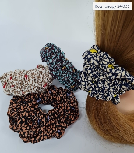 Резинка объемная ткань с орнаментом  в асс. 241033 фото 1