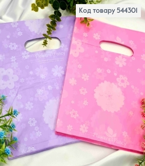 Пакет полиэтиленовый с принтом "Flowers Fancy" в ассортименте, 100шт/уп, 25*20см 544301 фото
