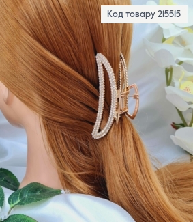 Краб металл, золотого цвета, в камнях, Банан, 7,5см. 215515 фото