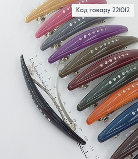 Заколка автомат с камнями 11 см в ассор. 221012 фото