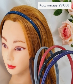 Обруч каучук с камнями в асс. 291058 фото