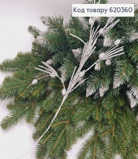 Гілочка декоративна СРІБЛО з кульками блиск, 75см 620360 фото