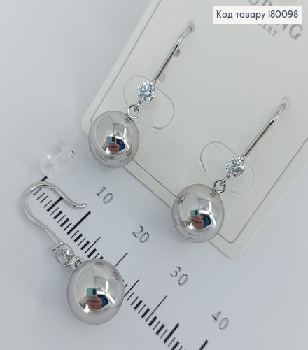 Серьги  подвески Кули медицинское золото Xuping 180098 фото 1