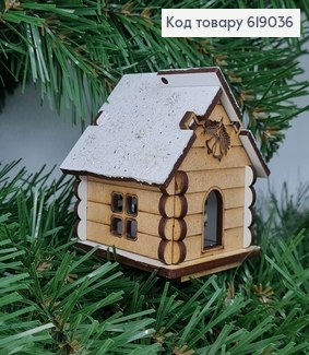 Будиночок дерев'яний блиск 7 * 6,5см 619036 фото