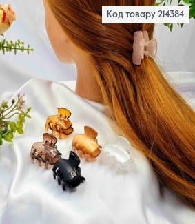 Краб пластик глянцевий "Прямокутний", 4см, кольори в асортименті 214384 фото