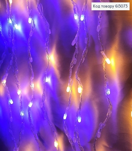 Гирлянда Водопад белая проволока 3*2 м 240 LED цветная 613073 фото 1