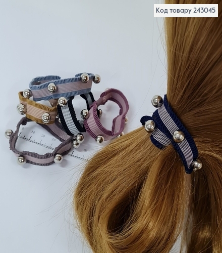 Резинка с бусинками в асс.10 шт / уп цена за уп. 243045 фото 1