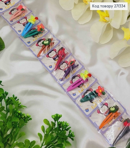 Заколка металл Стрела (10шт/уп) 5,5см из фигурки Фрукты в ассортименте 271334 фото 1