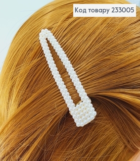 Заколка Стрела 7,5 см с жемчугом 233005 фото