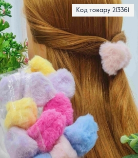 Краб пластик, "Пушок" трикутничок, розмір 4см, Яскраві кольори в асортименті 213361 фото