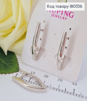 Серьги родированые стрелы 2,5см Xuping 180556 фото