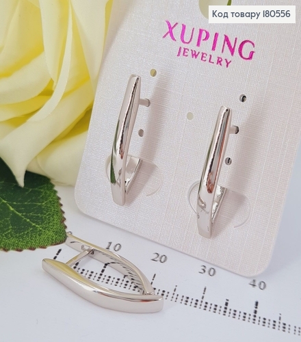Серьги родированые стрелы 2,5см Xuping 180556 фото 1