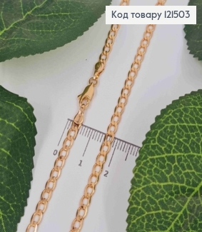 Цепочка Панцирное плетение, ширина 3,5мм, длина 54см, Xuping 18К 121503 фото