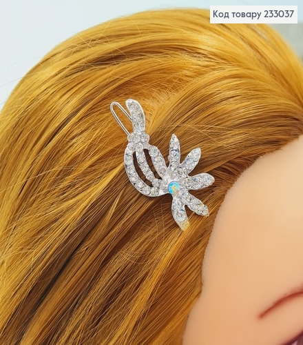 Заколка для челки 4 см с камнями в асс.2 шт/уп 233037 фото 4