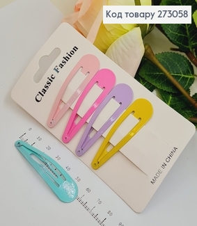 Заколка тік так кольоровий  в асорт. 5 шт/уп. 273058 фото