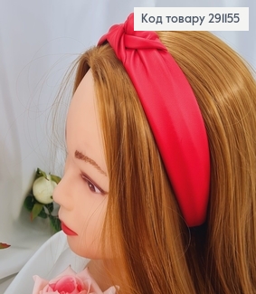 Обруч Чалма , Экокожа, цвет Красный ,  изготовитель Украина 292181 фото