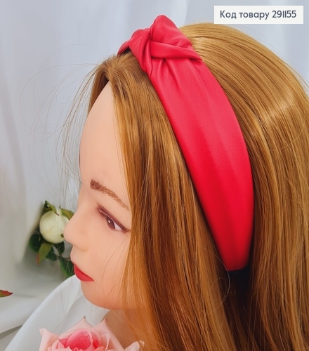 Обруч Чалма , Экокожа, цвет Красный ,  изготовитель Украина 292181 фото 1