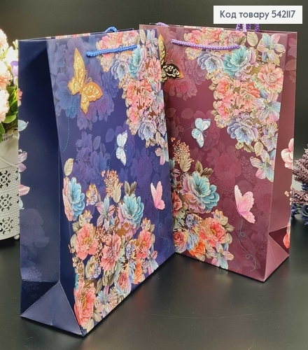 Пакет паперовий "Барви Весни", 26х32х10см, в асорт. 542117 фото 4