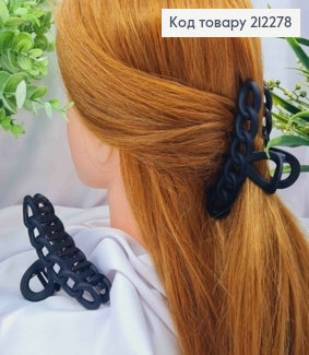 Краб пластик матовый "ЦЕПОЧКА", 11см, Черного цвета 212278 фото