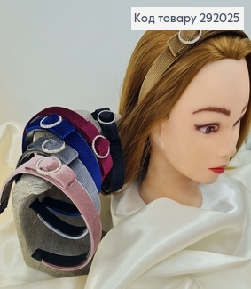 Обруч Велюр Бант с брошью в асс. 292025 фото