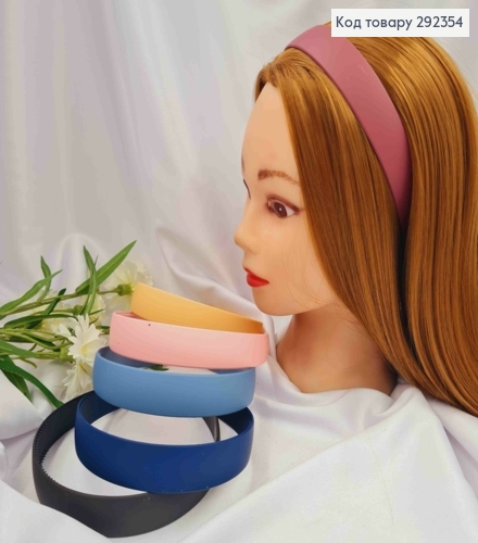 Обруч пластик, матовый, 2,5см, Цвета в ассортименте 292354 фото 1