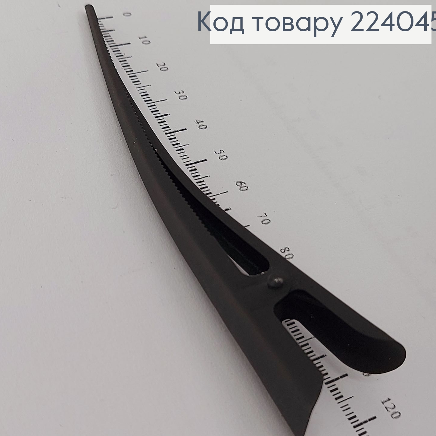 Заколка стрела металл черный матовый 224045 фото 2