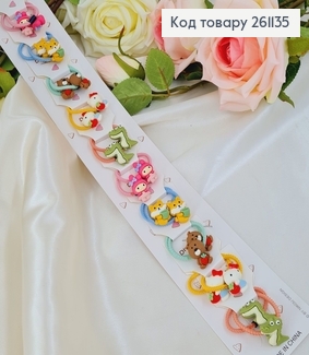 Резинка детская Мультяшные герои, 20шт/уп. в асорт. 261135 фото