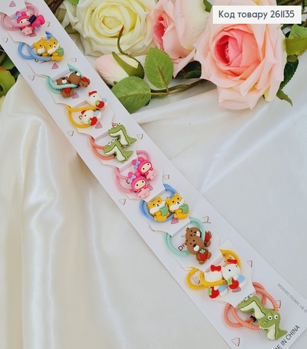 Резинка детская Мультяшные герои, 20шт/уп. в асорт. 261135 фото 1