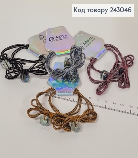 Резинка подвійна з камінцями 2 шт/уп. в асорт. ціна за упак. 243046 фото