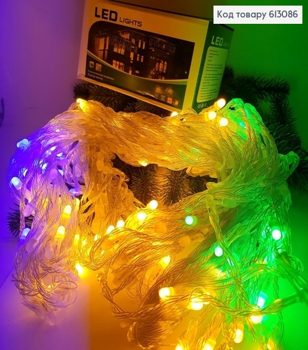 Гирлянда Водопад белая проволока 3*2,8 320 LED цветная 613086 фото 1
