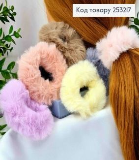 Резинка "ПУШОК", 8см, Ярко-Нежные цвета в ассортименте 253217 фото