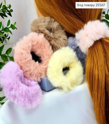 Резинка "ПУШОК", 8см, Ярко-Нежные цвета в ассортименте 253217 фото 1