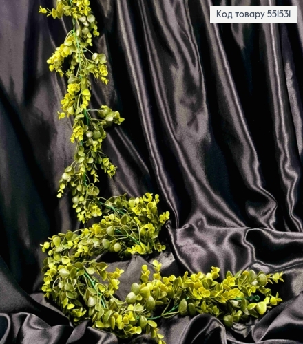 Штучна декоративна зелень Самшит, СВІТЛО-ЗЕЛЕНОГО кольору, довжина 176см 551531 фото 1