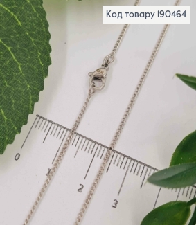 Цепочка родованная, ПАНЦИРНОЕ плетение, длина 45см, ширина 1мм, Xuping 190464 фото