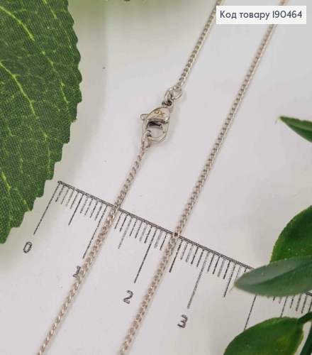 Цепочка родованная, ПАНЦИРНОЕ плетение, длина 45см, ширина 1мм, Xuping 190464 фото 1