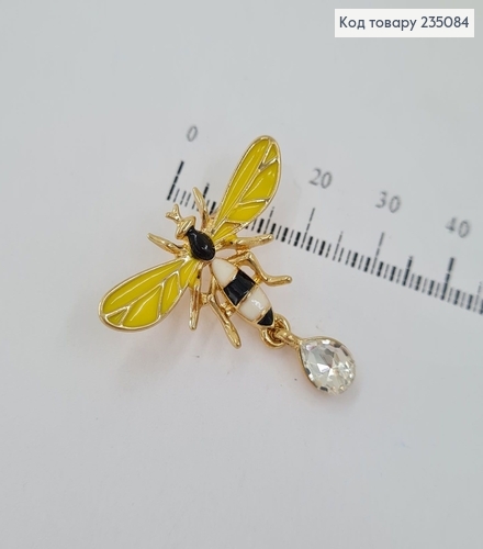 Брошь металл Оса с камнем 235084 фото 1