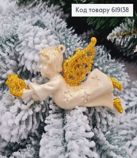 Новогодняя фигура Блеск Ангел Золото, 10,5*6см, Украина 619138 фото
