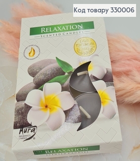 Аромасвечка таблетка BISPOL Релаксация 6 шт/4 часов, 15-333 330006 фото
