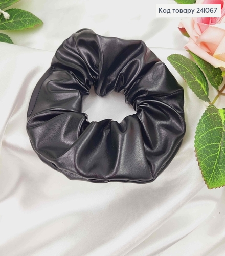 Резинка ЕКОшкіра 11см, ЧОРНА, ручна робота, Україна 241067 фото 1