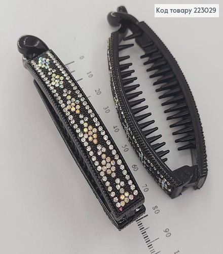 Заколка банан в камнях 9 см 223029 фото 2