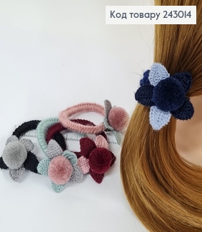 Резинка з балабонами квіточка в асорт. 243014 фото